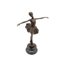 Bronzefigur, Bronze Skulptur, Ballettttänzerin Prima Ballerina, signiert Milo