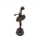 Bronzefigur, Bronze Skulptur, Ballettttänzerin Prima Ballerina, signiert Milo