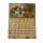 Magnetkalender mit Hundewelpen, Blechschild Hunde, Kalender, Dauerkalender 33x25