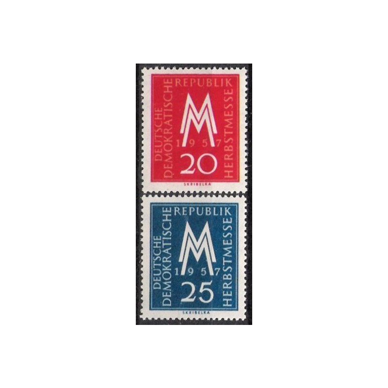 DDR Nr.596/97 ** Herbstmesse 1957, postfrisch