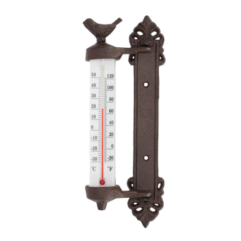 Thermometer, Außenthermometer, Fenster-Thermometer in Nostalgieform