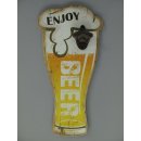 Reklameschild, Wandschild mit Öffner, Enjoy Beer...