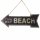 Blechschild, Reklameschild als Pfeil, This Way Beach Hinweis Schild 15x40 cm