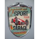 Blechschild, Reklameschild Auto Sport Garage Oldtimer...