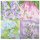 20 Servietten mit Gartenblumen, Blumen Motive im Frühling 33x33 cm