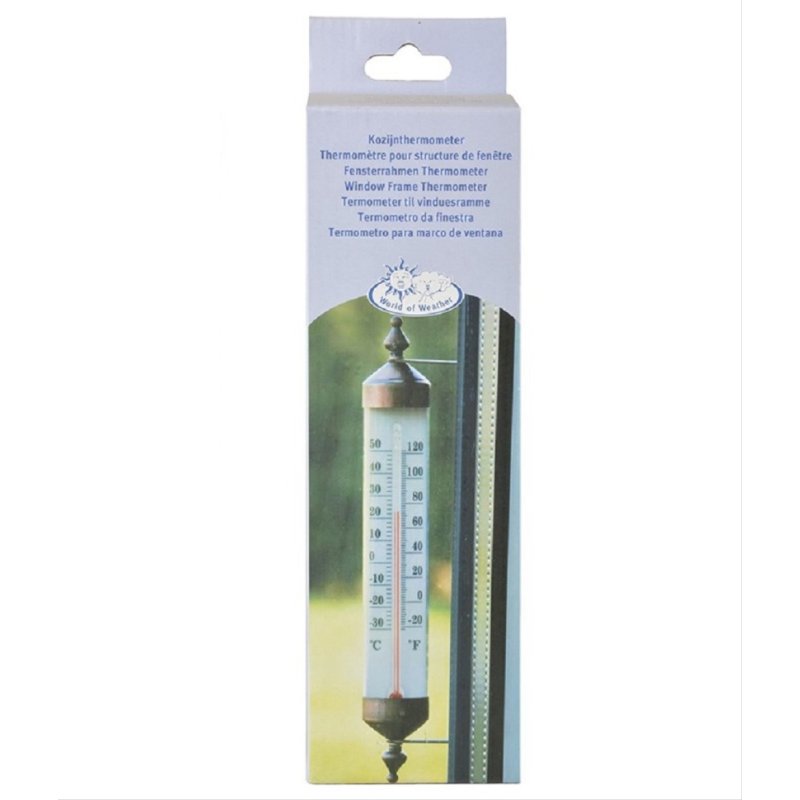 Innen-Außen-Thermometer auf Schiefer Hauswandthermometer