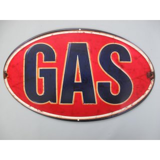 Blechschild, Reklameschild, Gas, Tankstellen Wandschild 33x57 cm