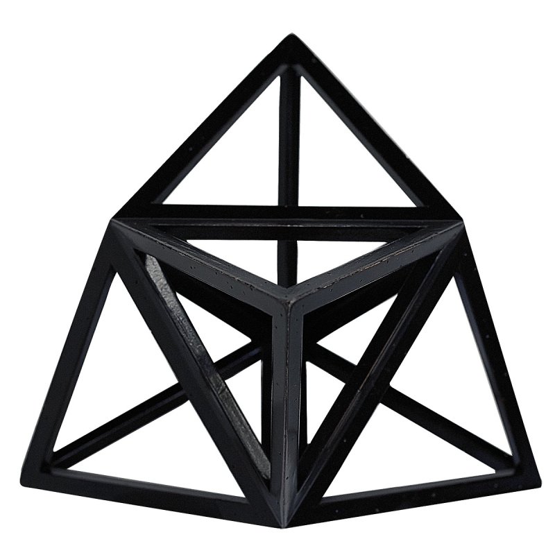Geometriemodell G599 Platonischer Körper Modell eines Vierfachen Tetraeder 
