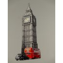 Blechschild, Reklameschild Big Ben London, Kneipen...