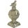 Pfeilerschmuck Kugel mit Vogel, Barocke Skulptur aus bemooster Keramik