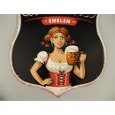 Blechschild, Wappen Reklameschild Oktoberfest, Kneipen Wandschild 39x33 cm