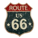 Blechschild, Wappen Reklameschild, Route 66,...