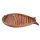 Tablett, Großes Maritimes Serviertablett als Fisch aus edlem Holz 64 x 36 cm
