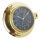Maritime Wanduhr, Luxus Schiffsuhr, Bullaugen Uhr, Messing poliert Ø 22,5 cm