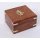 Brunton Kompass, Magnetkompass, Tischkompass aus poliertem Messing in Holzbox