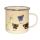 Emaille Tasse Schmetterlinge, Henkelbecher, Kaffeetasse, Outdoor Becher 10 cm