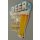 Blechschild, Reklameschild, Beer How Bout a Cold One, Gastro Wandschild 37x30 cm