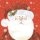 20 Servietten Weihnachten, Lustiger Weihnachtsmann mit Sternen auf Rot 33x33 cm