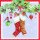 20 Servietten Weihnachten, Weihnachtssocken an geschmückter Girlande 33x33 cm
