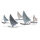 Wandobjekt Segelschiffe, Wandbild Segelboote,Wanddeko, Wandhänger aus Metall