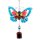 Bunter Schmetterling mit Glöckchen, Windspiel, Aufhänger, Garten, Fensterdeko