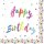 20 Servietten Kinderfeier, Geburtstag, Happy Birthday und Sterne 33x33 cm