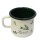 Emaille Tasse, Henkelbecher, Kaffeetasse, Outdoor Becher Garten Kräuter 8 cm