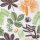 20 Servietten Herbst Aquarell, Früchte und Blätter des Waldes 33x33 cm