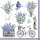20 Servietten Lavendel, geschmückte Landhaus Szenen mit Lavendel 33x33 cm