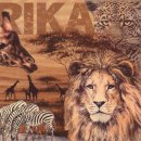 20 Servietten Afrika, Aquarell Collage der Tiere Afrikas...