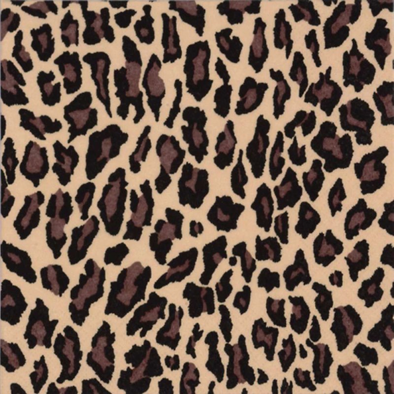 20 Servietten Afrika, Leopardenmuster, Fellmuster eines Leoparden 33x33 cm