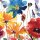 20 Servietten Sommer, Blumenaquarell, Klatschmohn und farbige Blumen 33x33 cm