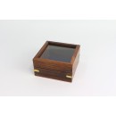 Maritime Kompass Box Holzbox mit Messing Ecken, Box mit Glasdeckel