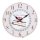 Wanduhr mit Rosentorte, Kaffeehaus Uhr, Konditor Uhr mit Rosen Ø 28 cm