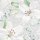 20 Servietten, Weiße Lilien und grüne Bändchen auf antiker Häkelspitze 33x33 cm