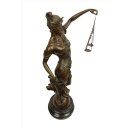 Bronzefigur, XL Bronze Skulptur Allegorie der Gerechtigkeit Justizia 62 cm