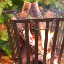 Feuerkorb, Feuerschale, Feuerstelle, Gartenfeuer Korb "Quadro" aus Eisen