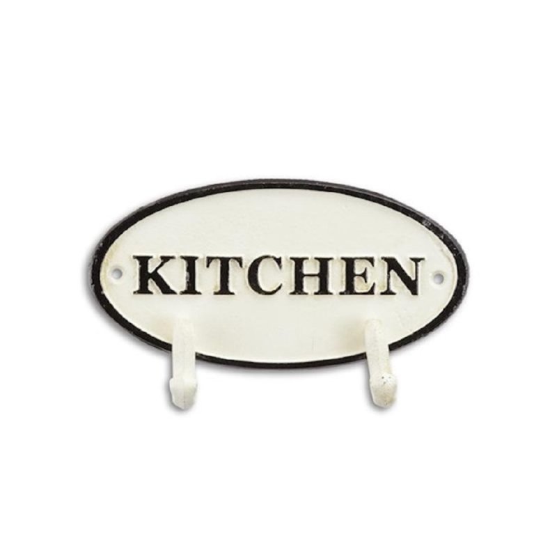 Hakenleiste Kitchen, Küchen Wandhaken, Wandhakenleiste, Haken, Gusseisen