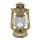 Sturmlaterne, LED Gartenlaterne, Camping Lampe dimmbar Gold 24 cm