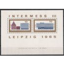 DDR Block Nr.23 ** Briefmarkenausstellung Intermess 1965,...