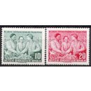 DDR Nr.450/51 ** Internationaler Frauentag 1955, postfrisch