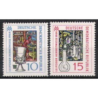 DDR Nr.1052/53 ** Herbstmesse 1964, postfrisch