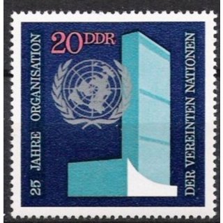 DDR Nr.1621 ** 25 Jahre UNO 1970, postfrisch