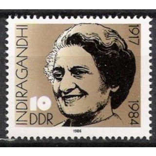 DDR Nr.3056 ** Indira Gandhi 1986, postfrisch