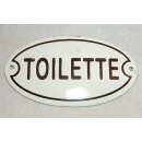 Türschild Toilette, Emaille Türschild im Retro...