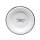 Emaille Teller, Suppen Schale, Tiefer Teller beschriftet, weiß- schwarz 18 cm