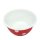 Emaille Schüssel, Salatschüssel, Große Müsli Schale, Tupfen Rot Weiß 18 cm