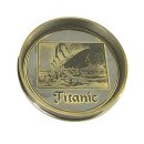 Dosenkompass Titanic, Magnetkompass, Kompass mit Gravur 6 cm