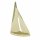 Segelyacht Modell, Schreibtisch Deko, Segelboot Messing poliert 31 cm