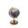 Globus, Erdglobus auf Messingstand mit Holzsockel, physischer Tischglobus 22 cm